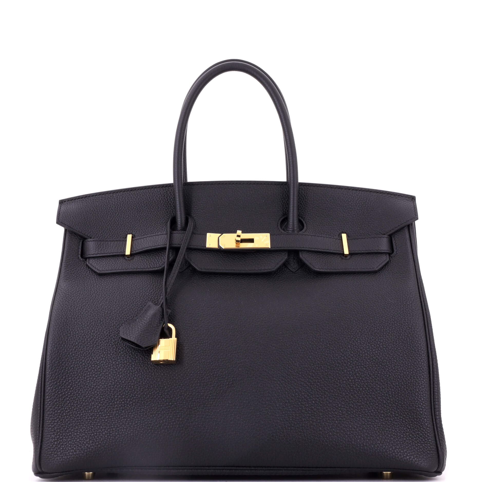Birkin Handbag Black Togo With Gold Hardware 35, Main, color, Black