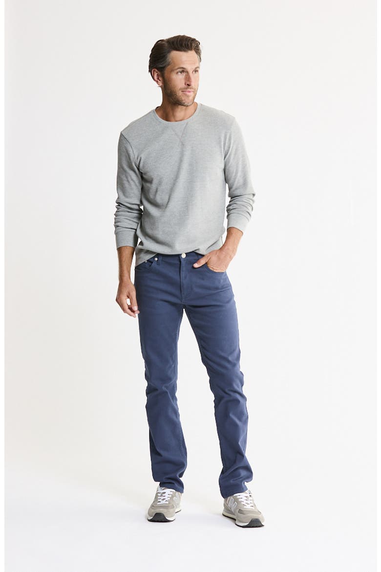 Brushed Bull Denim 5-Pocket Jeans, Alternate, color, NAVY