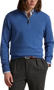 Polo Ralph Lauren Regular Fit Wool Quarter Zip Sweater