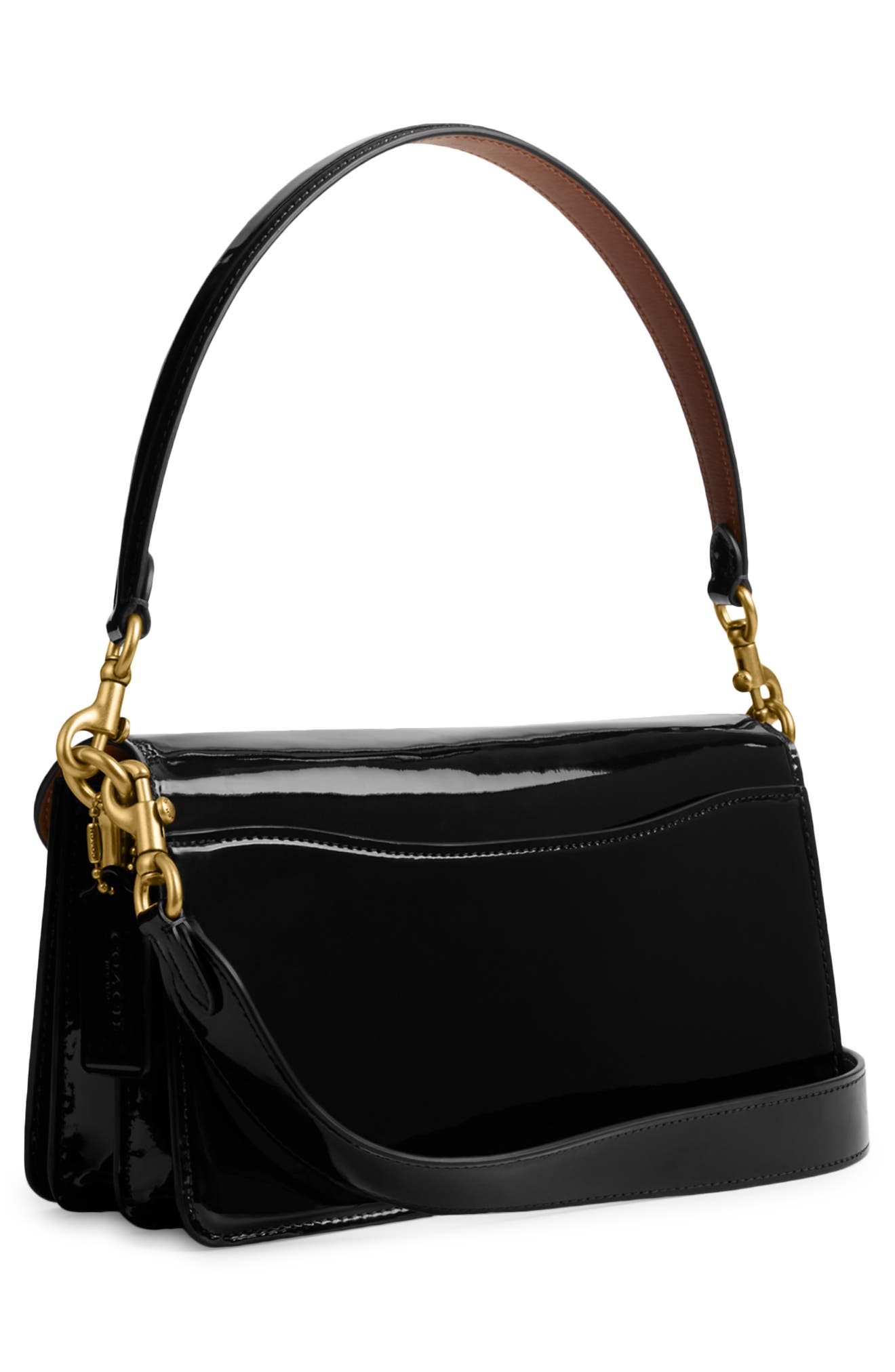 COACH Tabby 26 Signature Patent Leather Shoulder Bag, Alternate, color, 