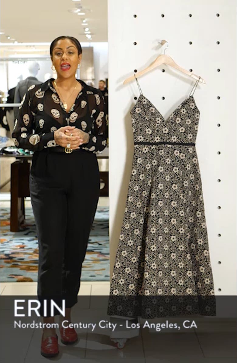 Floral Jacquard Evening Dress, sales video thumbnail