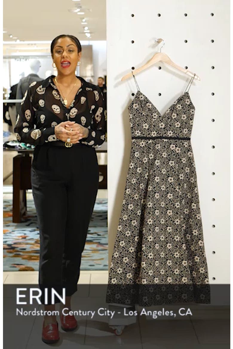 Floral Jacquard Evening Dress video