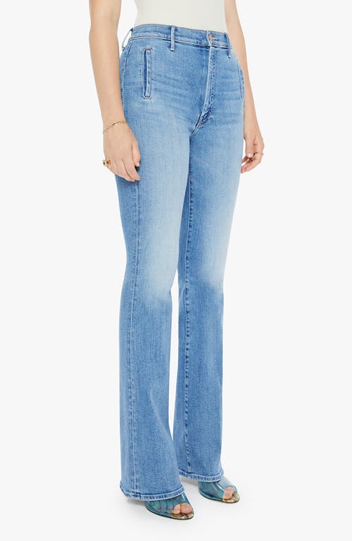 Mother The Drama High Waist Flare Jeans In Tasty Waves