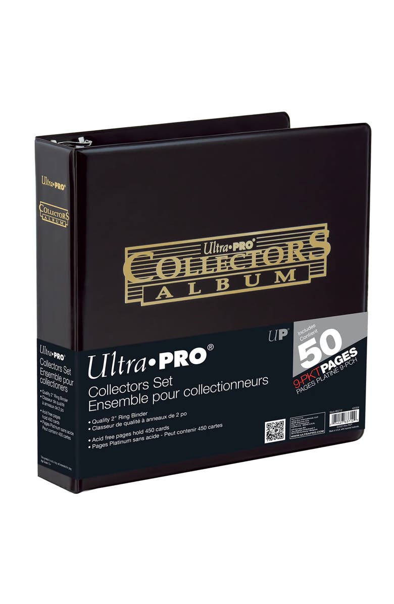 Ultra PRO Collectors Set 2" Black & Gold Foil Album & 50Ct 9Pocket, Alternate, color, 