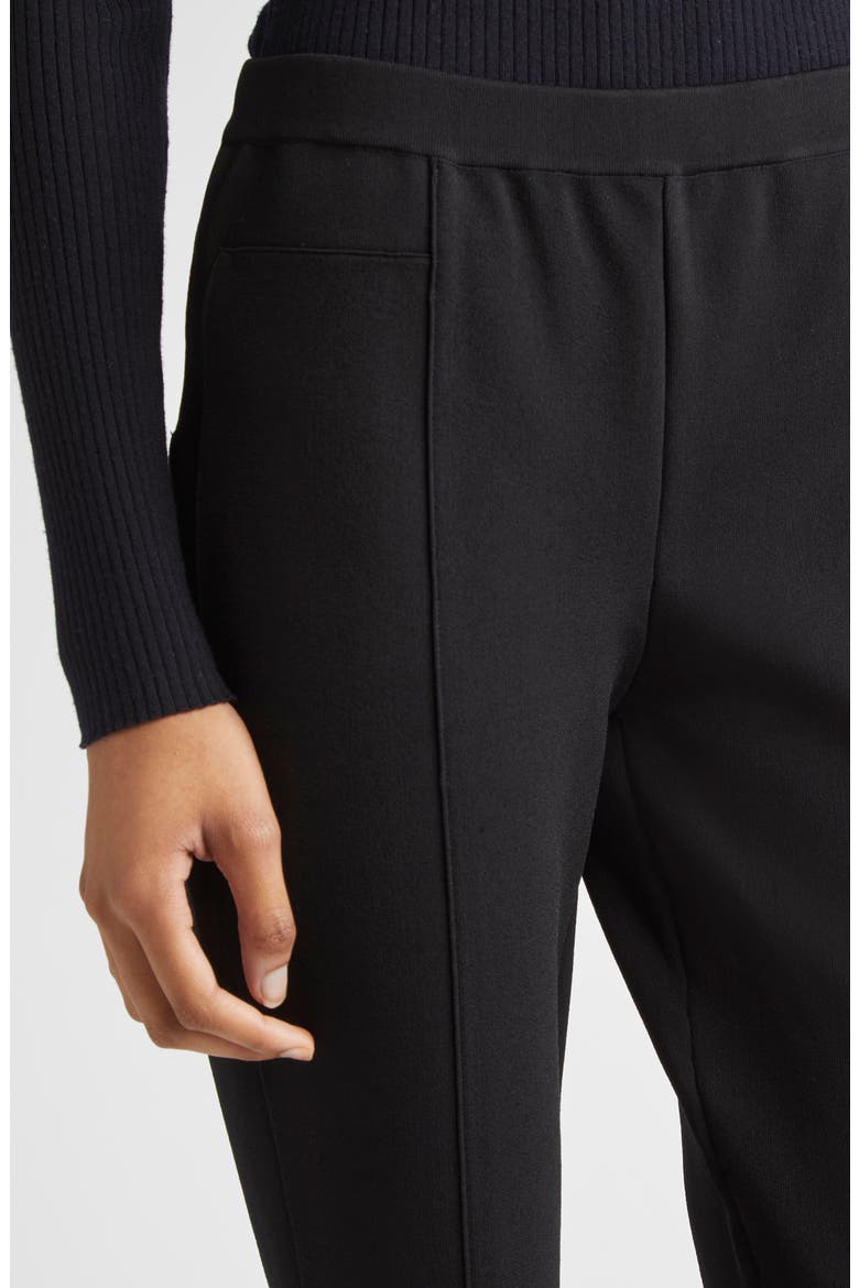 Shaila Sweater Knit Pants, Alternate, color, BLACK