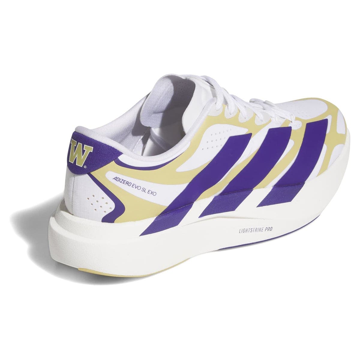 Unisex adidas  White Washington Huskies Adizero EVO SL EXO Sneakers, Alternate, color, White