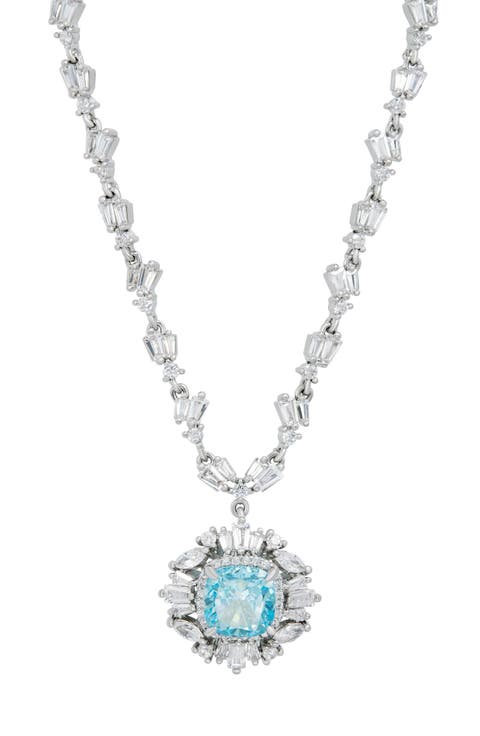 Cubic Zirconia Pendant Necklace