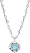 SAVVY CIE JEWELS Cubic Zirconia Pendant Necklace