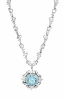Cubic Zirconia Pendant Necklace