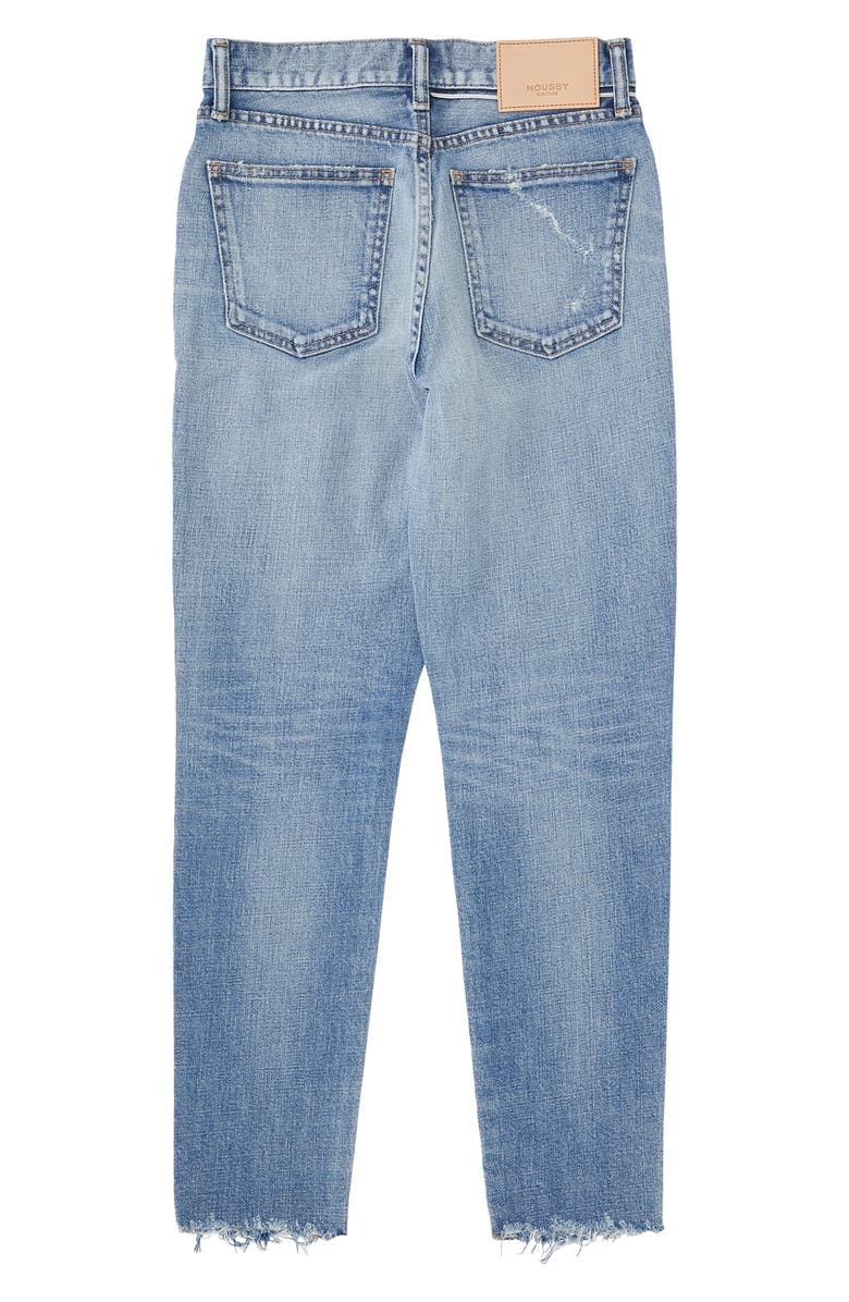MOUSSY Hammond Raw Hem Crop Skinny Jeans, Alternate, color, 