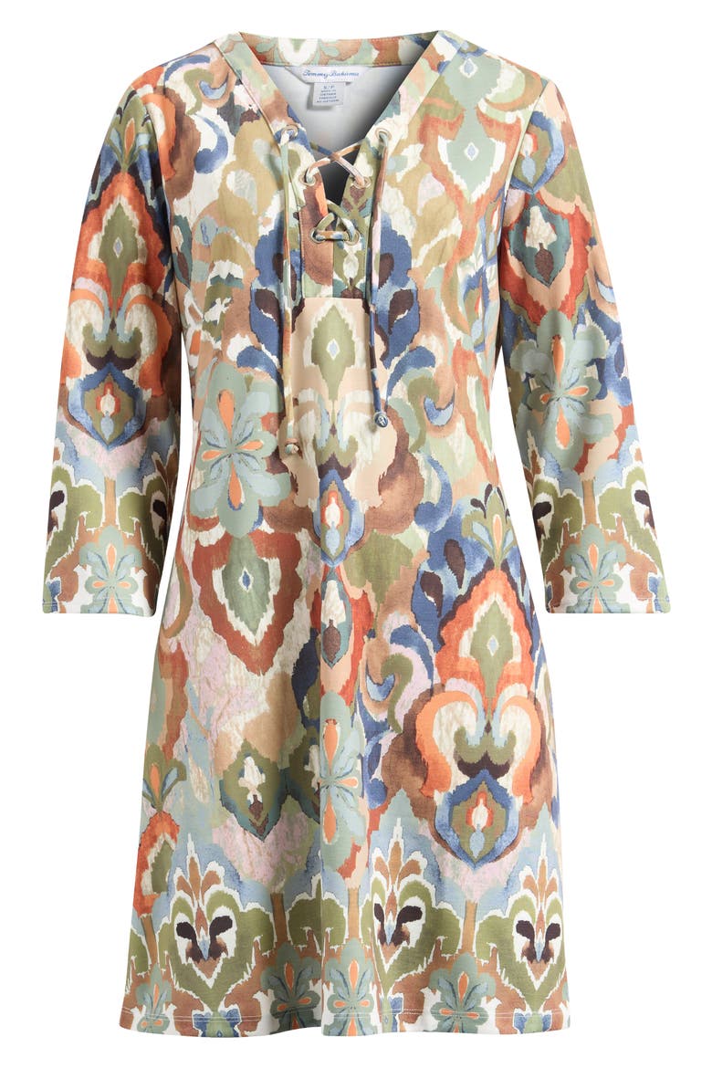 Darcy Ikat Dress, Alternate, color, COCONUT