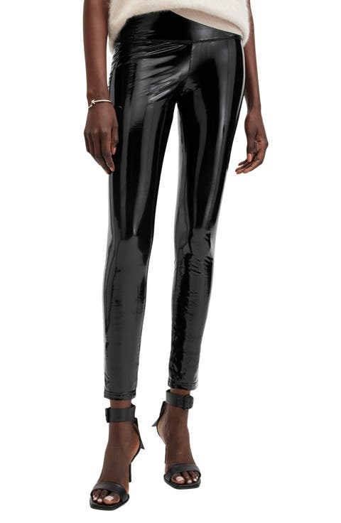 Cora Shine Patent Faux Leather Leggings