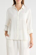 Abound Relaxed Long Sleeve Cotton Gauze Shirt