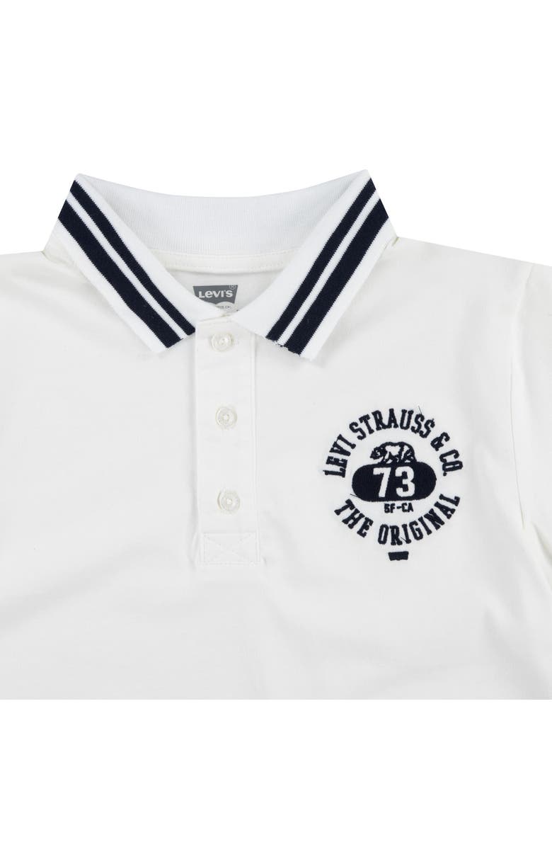 Levi's<sup>®</sup> Kids' Tipped Cotton Polo, Alternate, color, Bright White