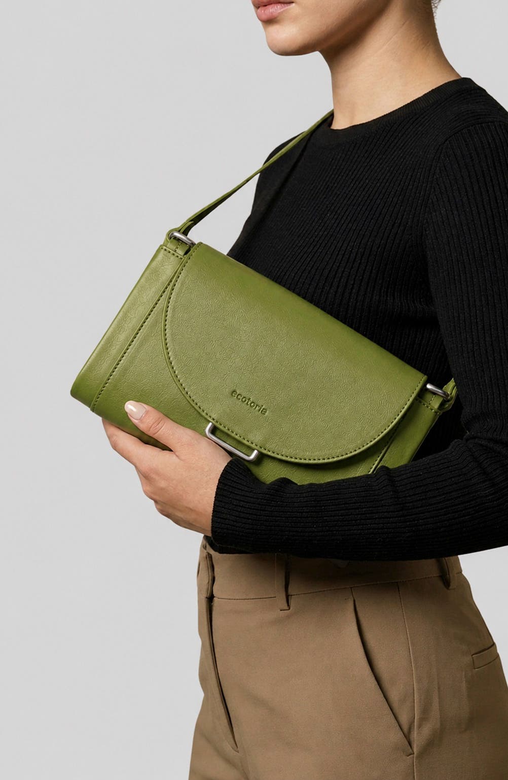 Nora Leather Crossbody Bag, Alternate, color, SEA KELP