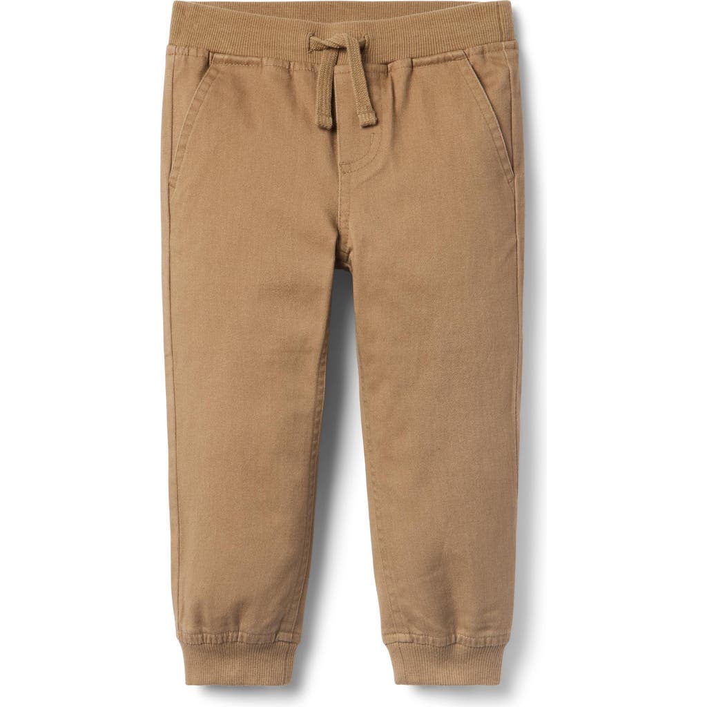 Janie And Jack The Classic Twill Jogger In Brown