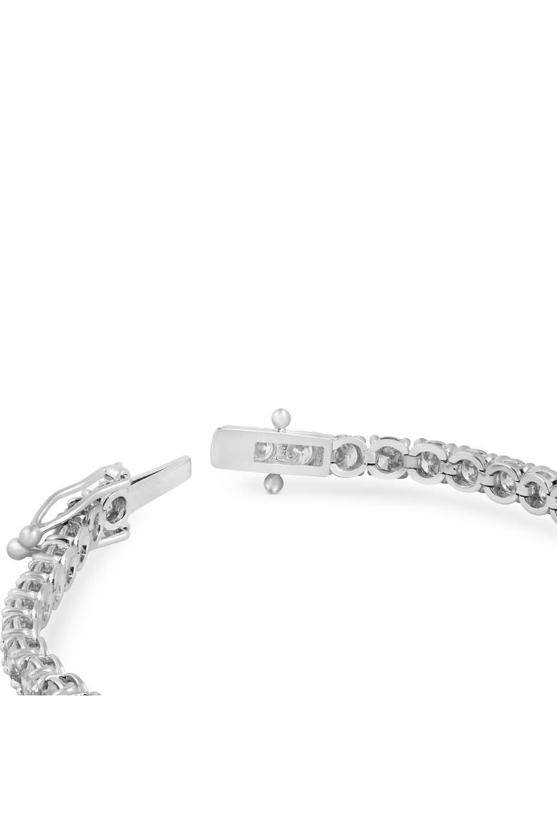 12ct Diamond Tennis Bracelet 14K Gold 7" Lab Grown, Alternate, color, 14k White Gold