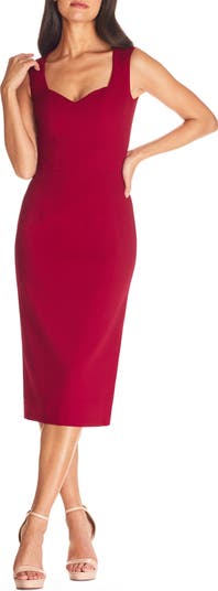 open lace back dress Dress The Population Elle Dress - Pink