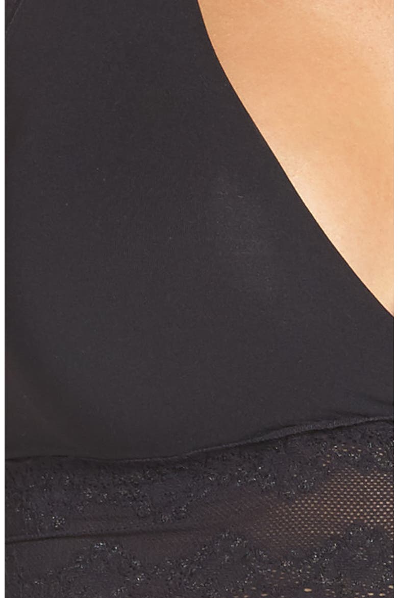 Bliss Perfection Racerback Maternity/Nursing Bralette, Alternate, color, BLACK