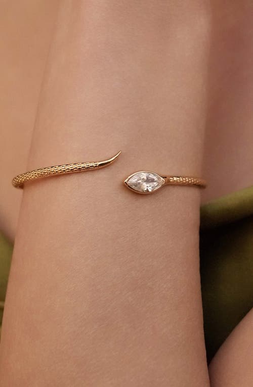 Ettika Marquise Crystal Cuff Bracelet In Gold