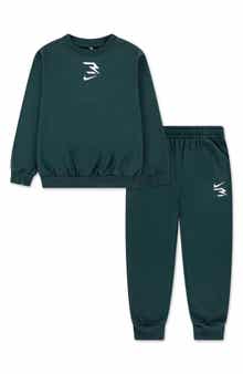 3 Brand Kids' Logo Fleece Sweatshirt & Joggers Set