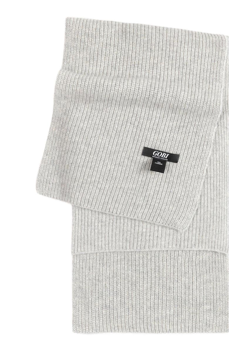 GOBI Mongolian Cashmere Fisherman Knit Scarf, Main, color, 
