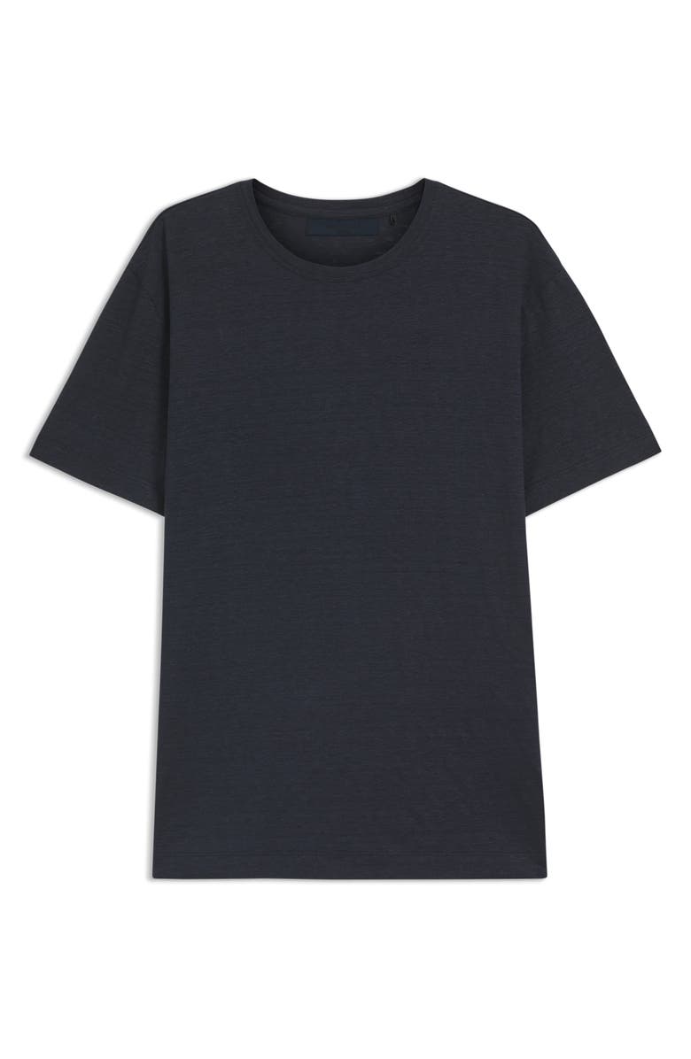BOSS x Beckham Taut Linen T-Shirt, Alternate, color, Dark Blue