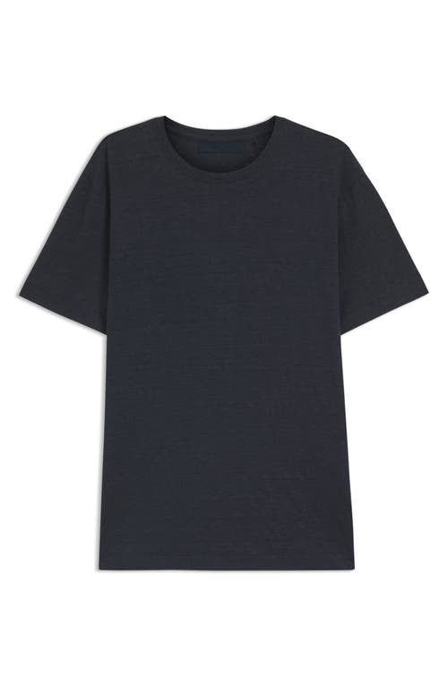Hugo Boss Boss X Beckham Taut Linen T-shirt In Black