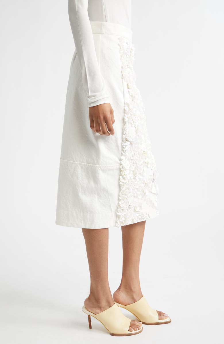 PLAN C Sequin Stretch Drill Pencil Skirt, Alternate, color, Butter