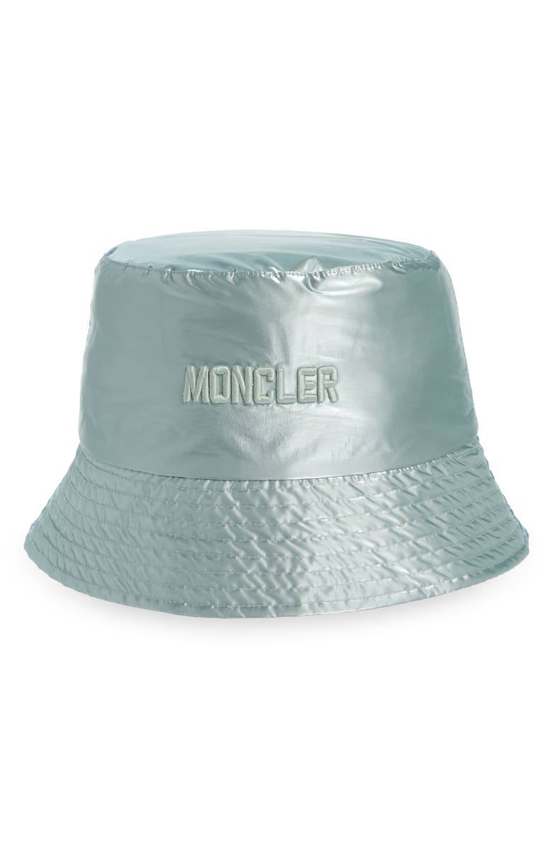 Moncler Metallic Bucket Hat, Main, color, 