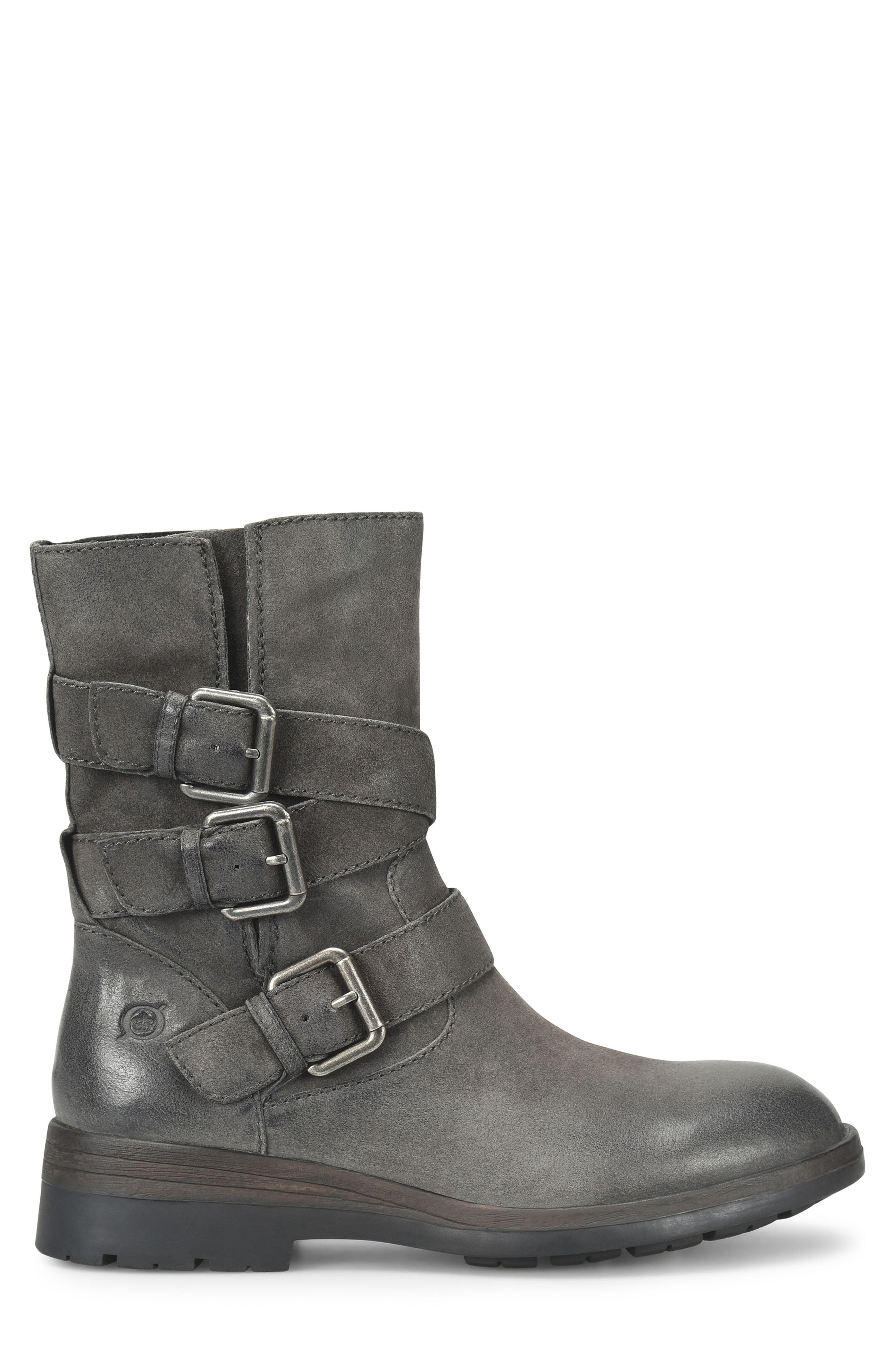 Mayne Bootie, Alternate, color, DARK GREY DISTRESSED LEATHER