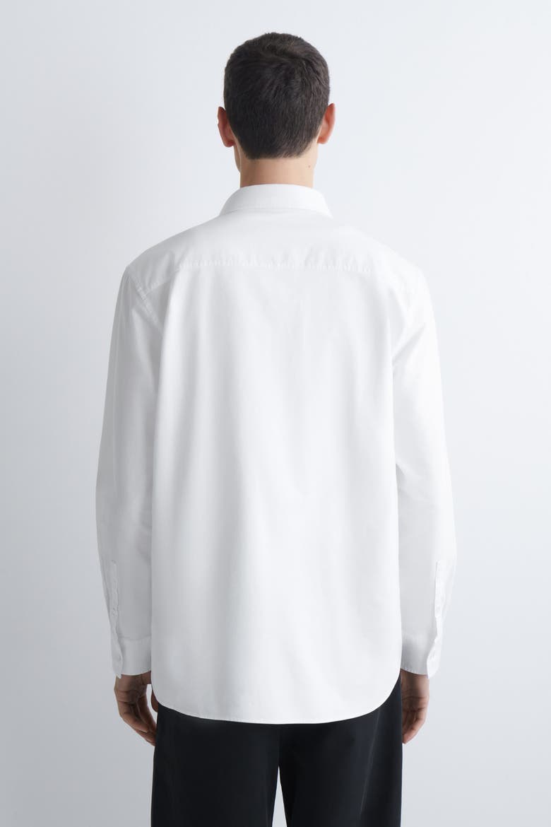 Cotton Oxford Shirt, Alternate, color, WHITE