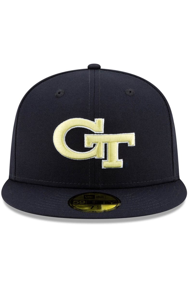New Era Men's New Era Navy Georgia Tech Yellow Jackets Primary Team Logo Basic 59FIFTY Fitted Hat, Alternate, color, Navy