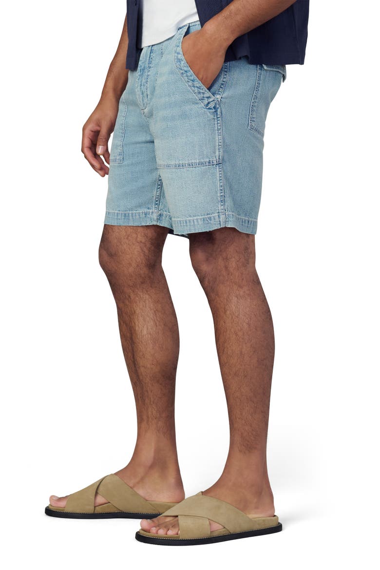 Utility Chambray Shorts, Alternate, color, ARROYO