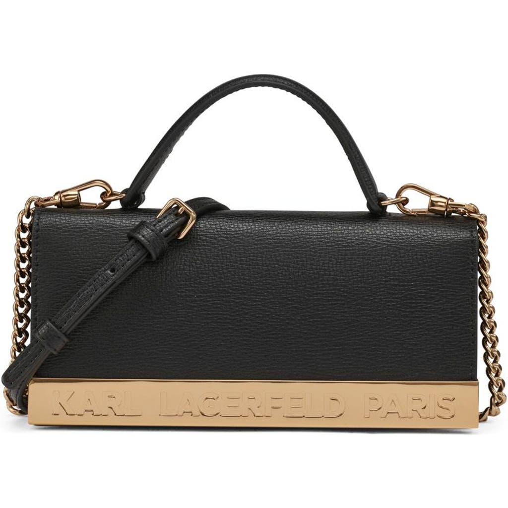 Karl Lagerfeld Paris Jacqueline Crossbody In Black