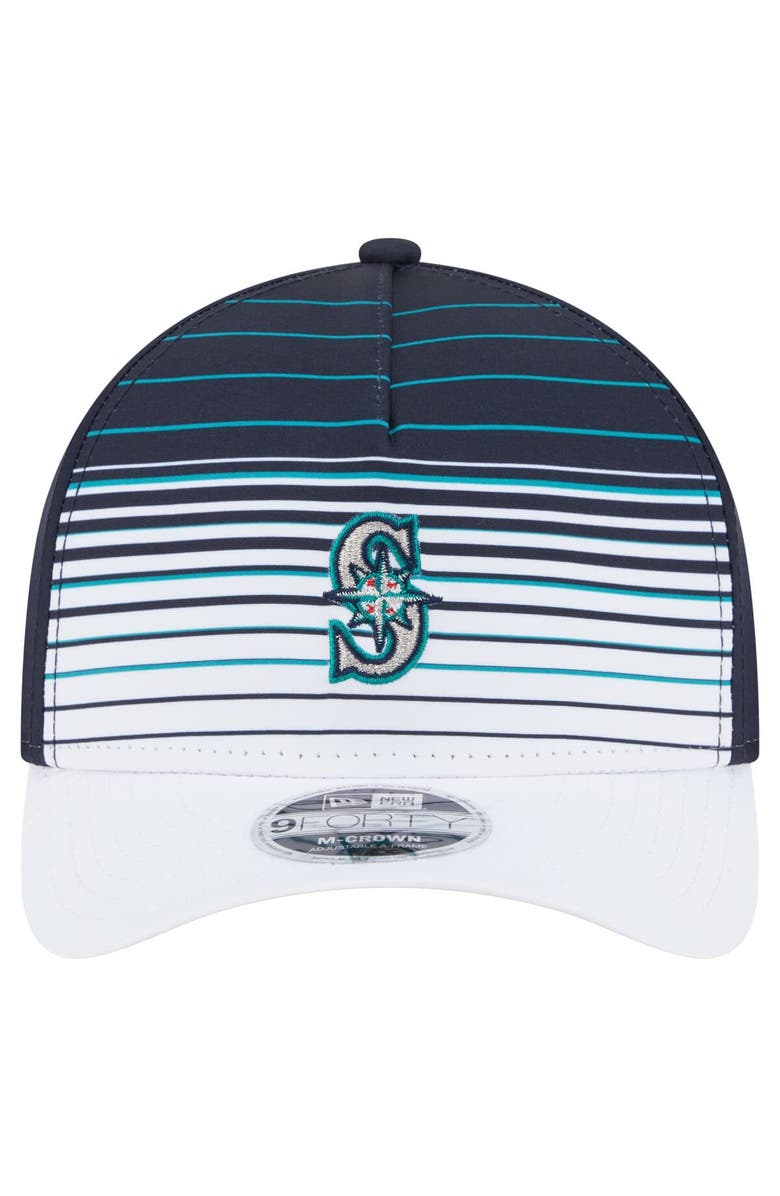 New Era Men's New Era  Navy Seattle Mariners Gradient 9FORTY M-Crown Adjustable Hat, Alternate, color, Navy