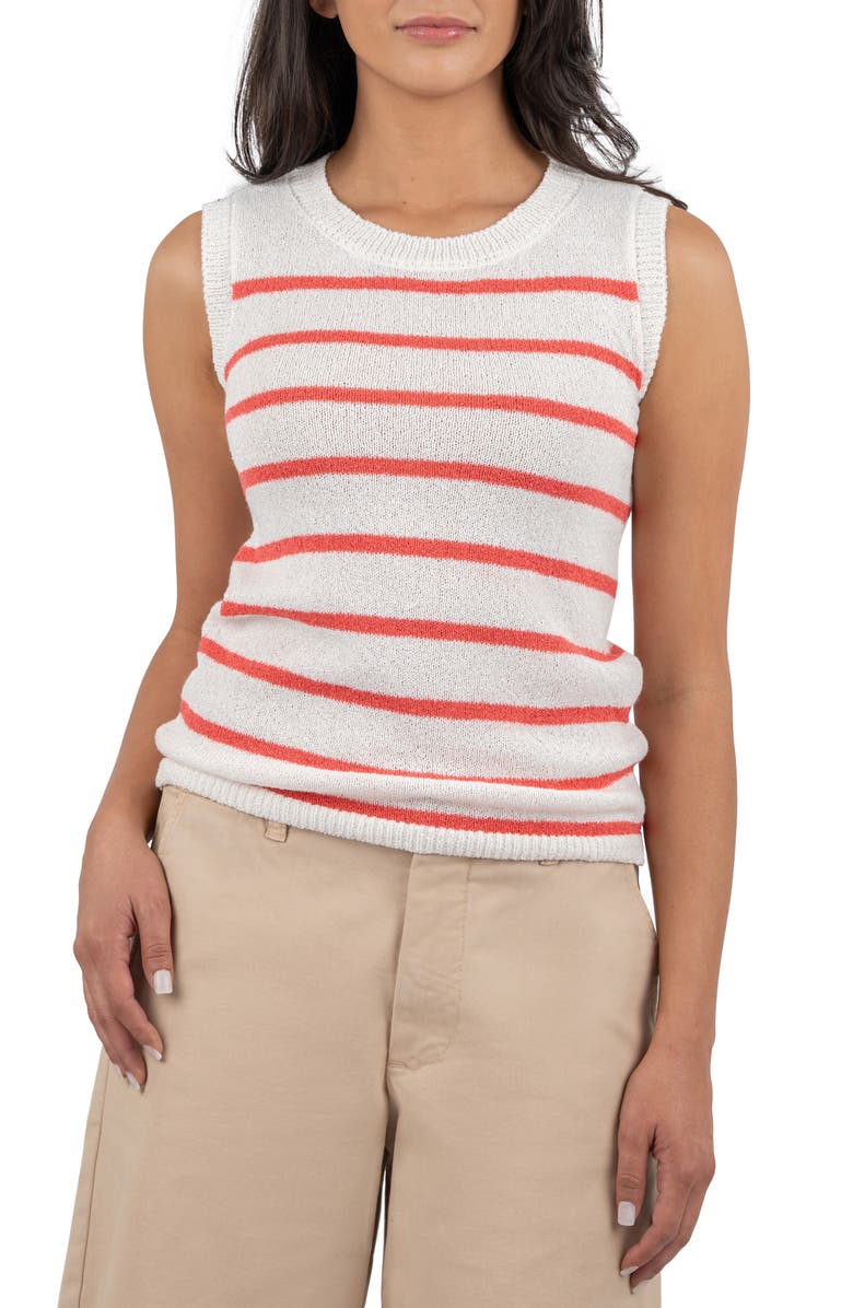 KUT from the Kloth Contessa Stripe Sleeveless Sweater, Main, color, 
