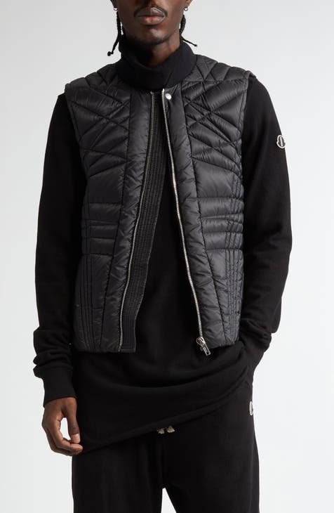 NWT Nordstrom buy Mens Quilted Black Zip up Puffer Vest