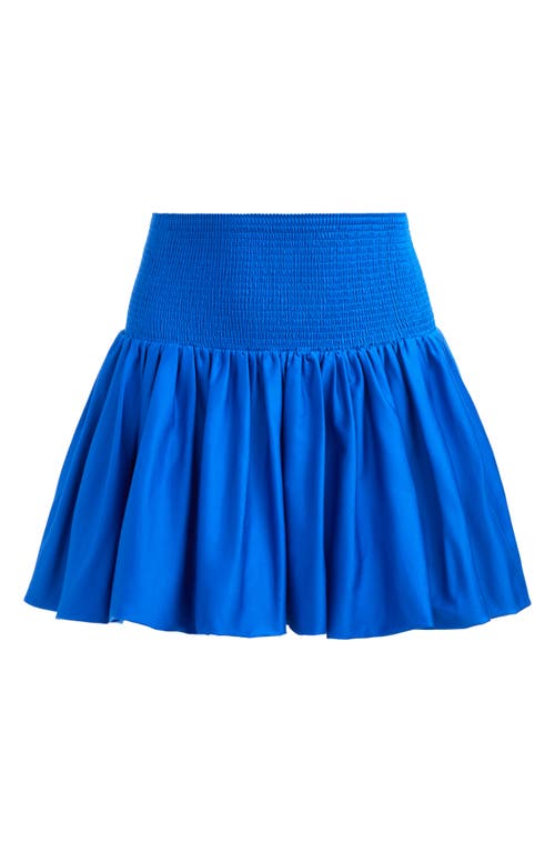 Alice And Olivia Alice + Olivia Arden Drop Waist Bubble Hem Skirt In Blue