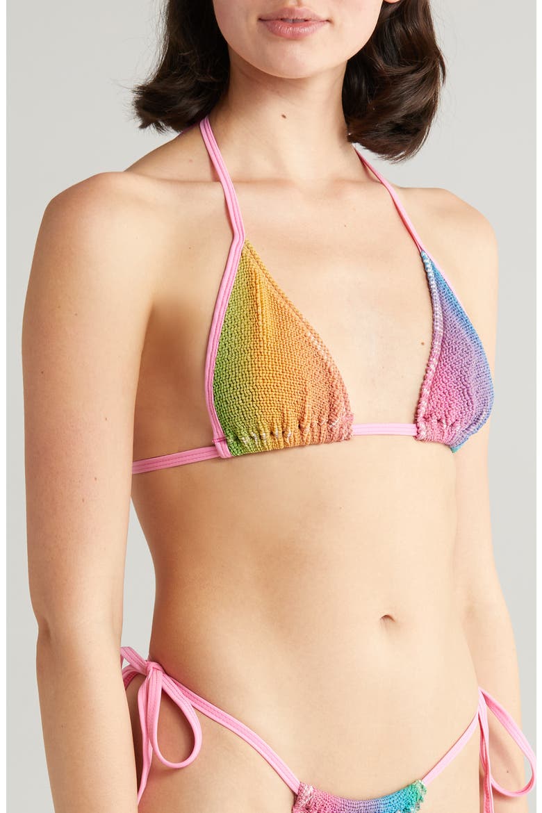 Bells Bikini Top, Alternate, color, RAINBOW