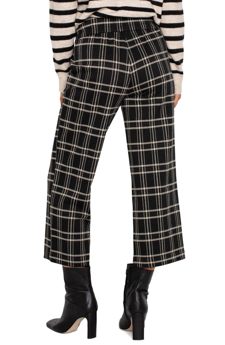 Liverpool Los Angeles Mabel Windowpane Crop Wide Leg Pants, Alternate, color, 