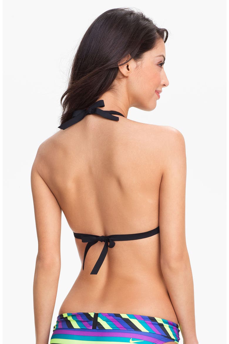 Halter Bikini Top, Alternate, color, VIOLET FORCE