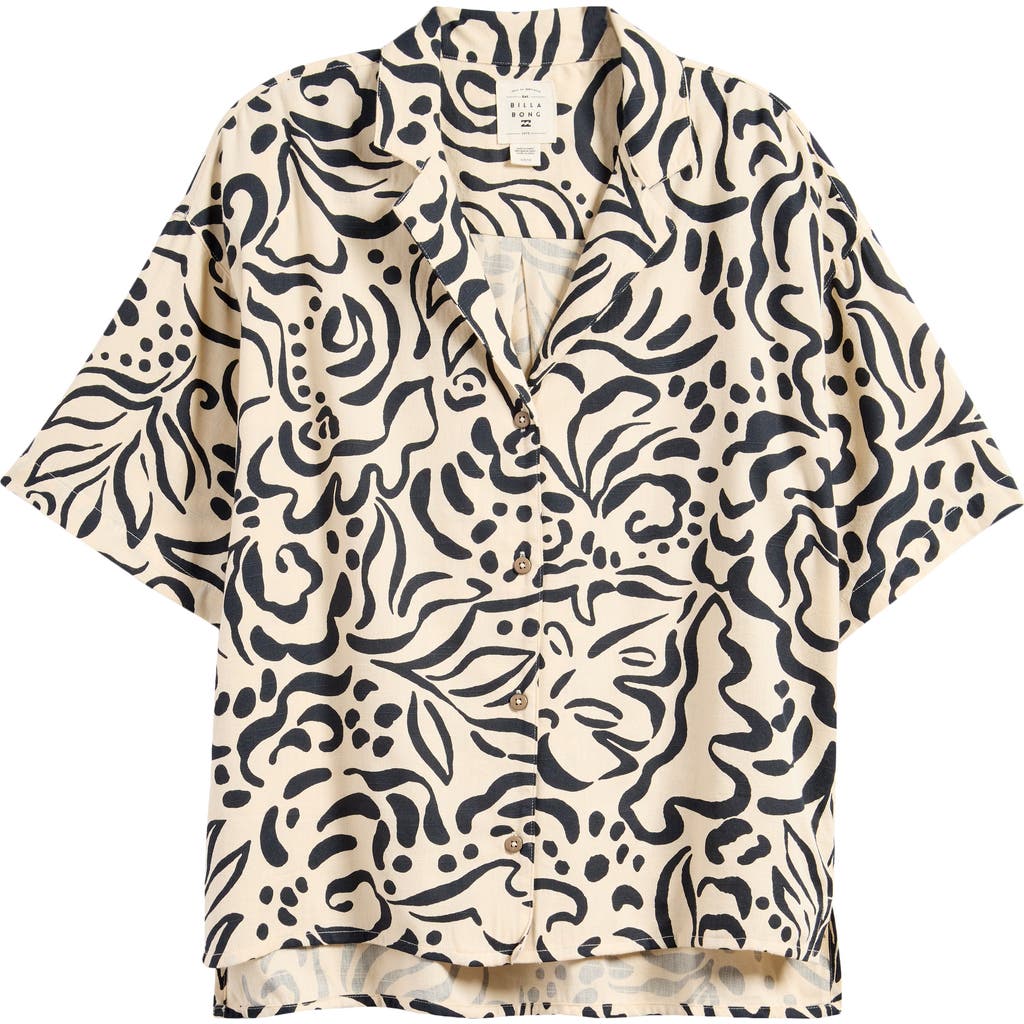 Billabong Beach Side Button-up Shirt In Dove