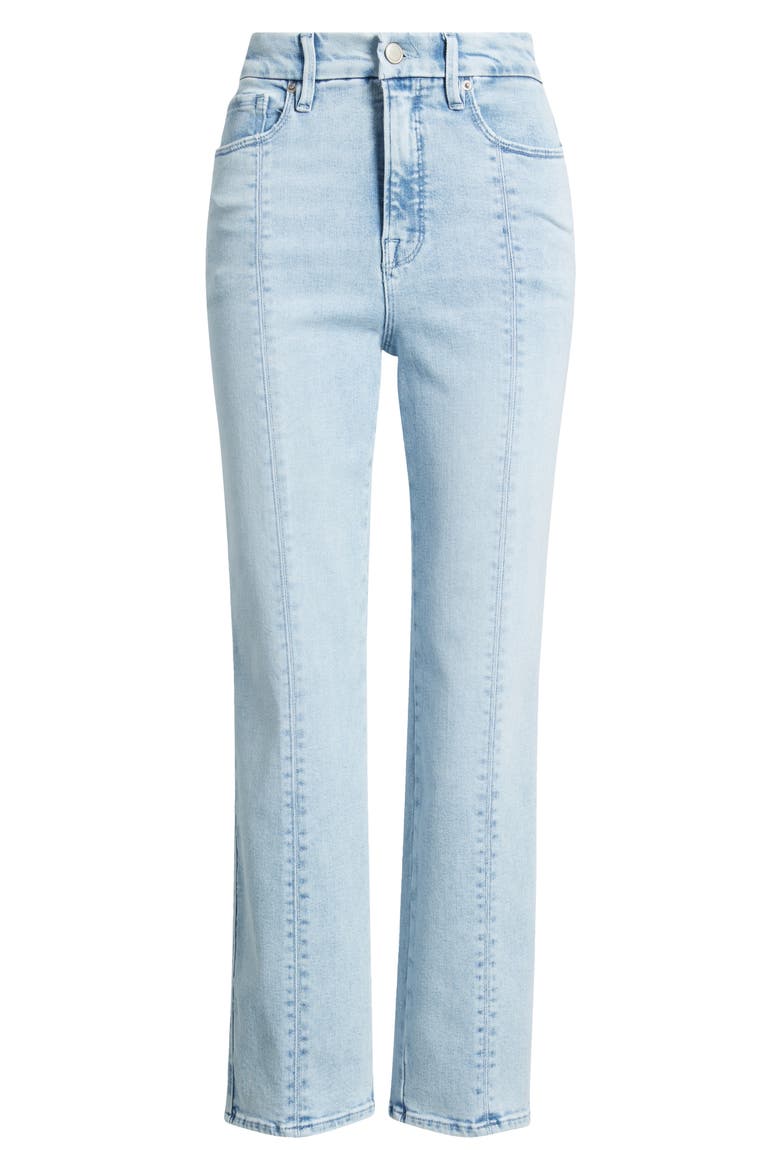 Good Curve High Waist Straight Leg Compression Jeans, Alternate, color, INDIGO949