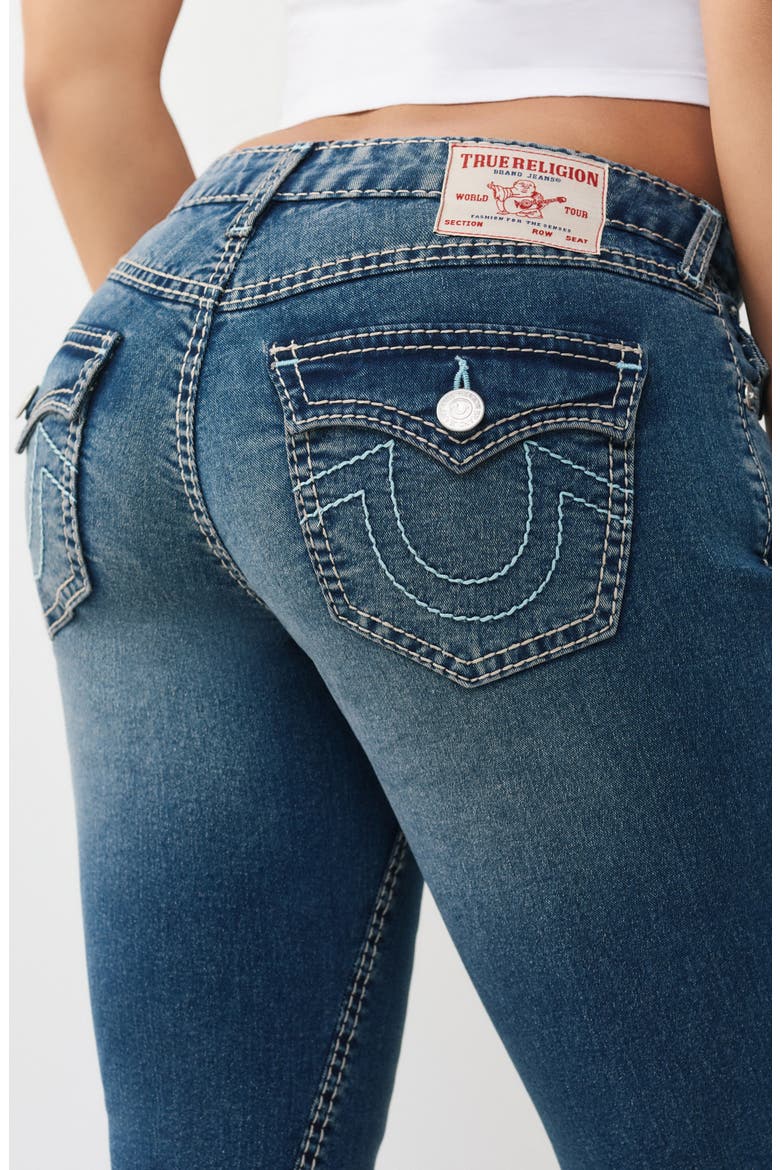 Joey Big T Flap Pocket Flare Leg Jeans, Alternate, color, MEDIUM BLUE COMET WASH