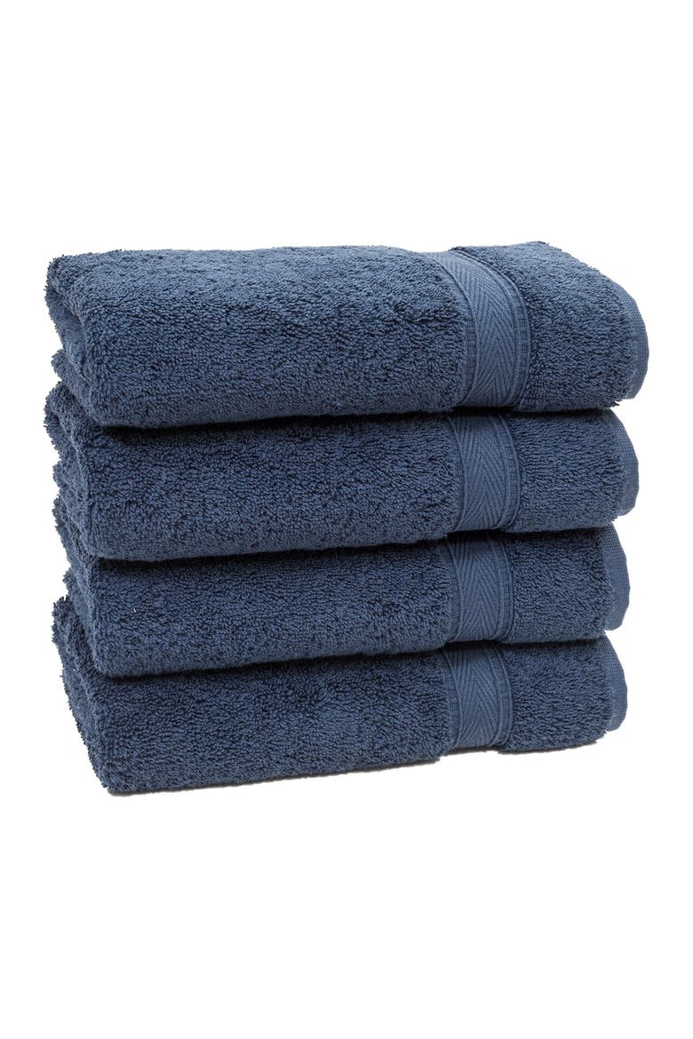 Sinemis Terry Hand Towels - Set of 4 - Navy, Alternate, color, NAVY