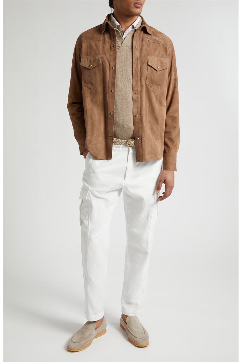 Cotton & Silk Polo Sweater, Alternate, color, 03 TAUPE