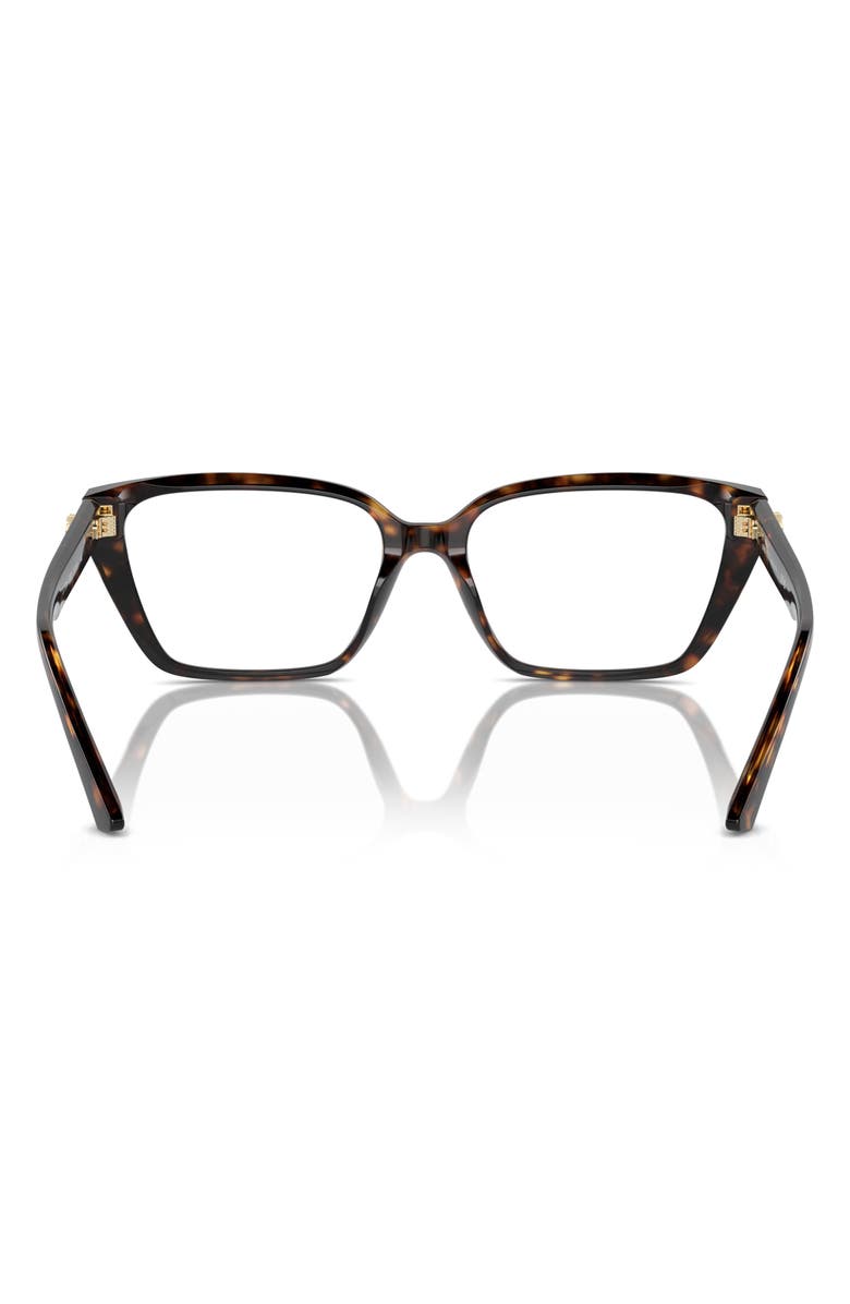 Jimmy Choo 55mm Cat Eye Optical Glasses, Alternate, color, Havana / Demo Lens