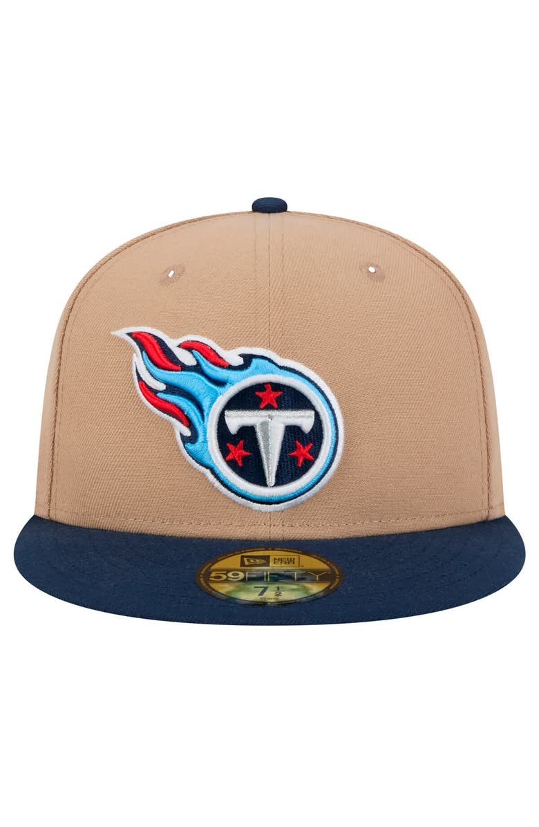 New Era Men's New Era Tan Tennessee Titans   Logo Main 59FIFTY Fitted Hat, Alternate, color, Tan
