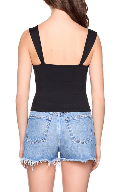 Susana Monaco Angle Strap Tank In Black
